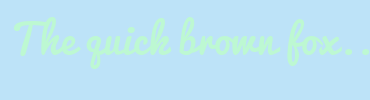 Image with Font Color BDF8D2 and Background Color BDE3F8